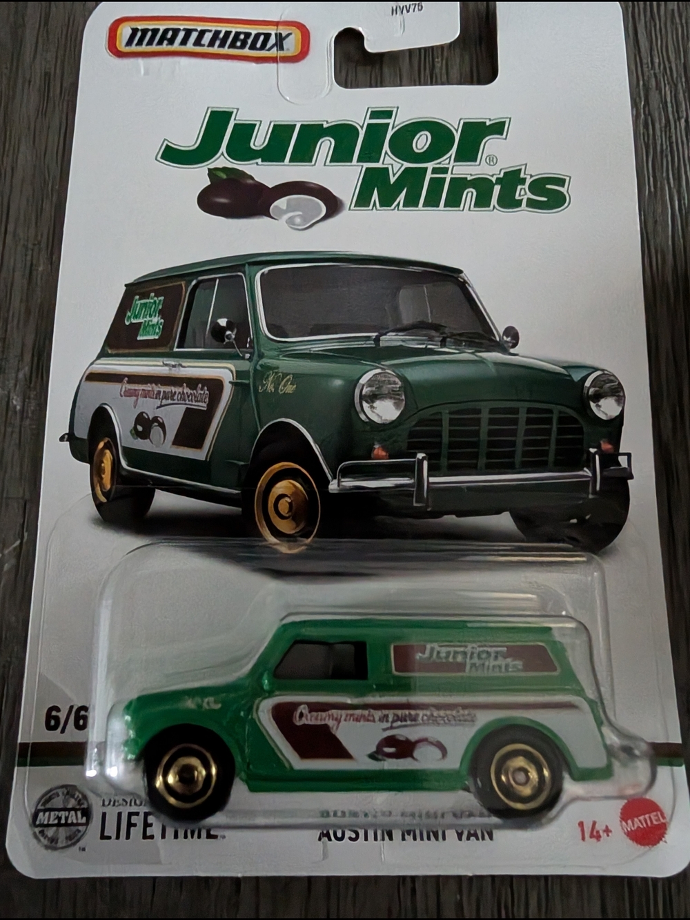 Match Junior Mints Austin Mini Van - Green Toy Car